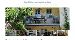 Desktop Screenshot of chezmarieabeaune.com