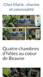 Mobile Screenshot of chezmarieabeaune.com